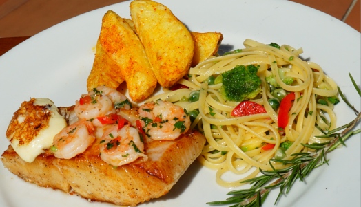 robalo con verduras